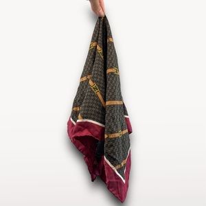 Fendi FF Logo Sill Scarf Bandana Twill